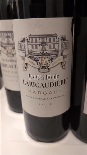 Bordeaux Margaux Larigaudière les Grilles de Larigaudière 2012