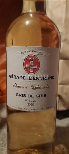 Languedoc a Roussillon Pays d'Oc Gérard Bertrand Réserve Spéciale Gris de Gris 2020