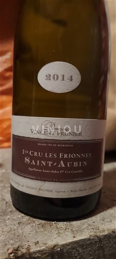 Borgogna Saint-Aubin Premier Cru Domaine Vincent Prunier 1er Cru Les Frionnes 2014