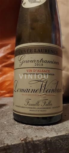 Alsazia Domaine Weinbach Laurence gewurztraminer 2018