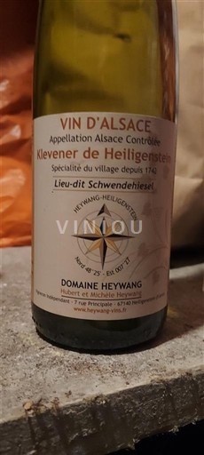 Alsazia Domaine Heywang Klevener Lieu-dit Schwendheisel Senza annata