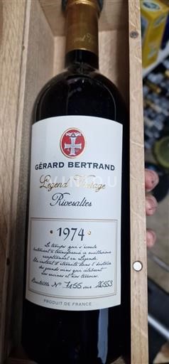 Roussillon Rivesaltes Gérard Bertrand Legend Vintage 1974