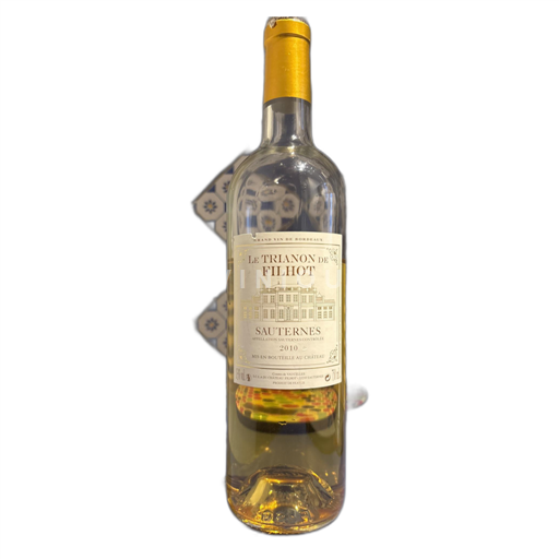 Bordeaux Sauternes Filhot Le Trianon 2010