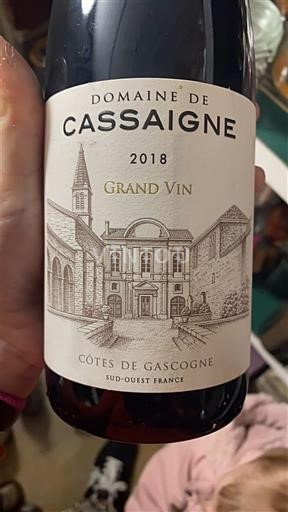 Sudoeste Côtes de Gascogne Domaine Cassaigne Grand Vin 2018