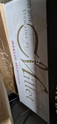 Lounais-Ranska Gascognen rinteet Domaine Millet Merlot Sélection 2016