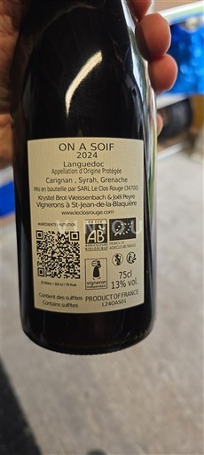 Languedoc Le Clos Rouge On a Soif 2024