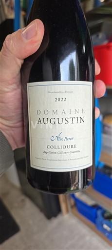 Roussillon Collioure Domaine Augustin Nius Parcé 2022