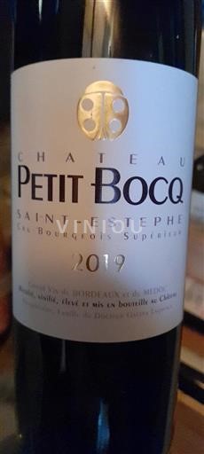 Wines Rouge sec Château Petit Bocq 2019 France Bordeaux Saint-Estèphe AOC Cru Bourgeois