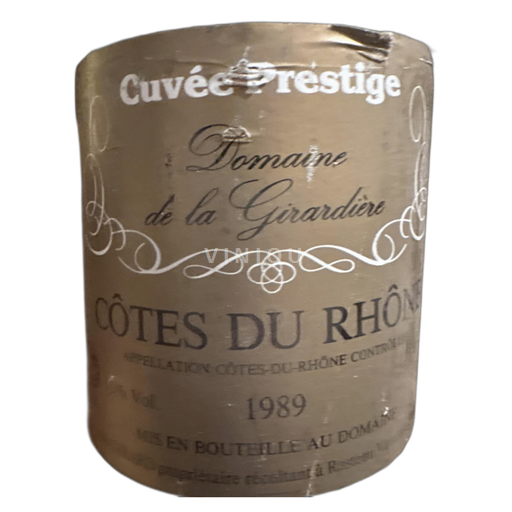 Thung lũng Rhône Côtes-du-rhône Domaine de la Girardière Prestige 1989
