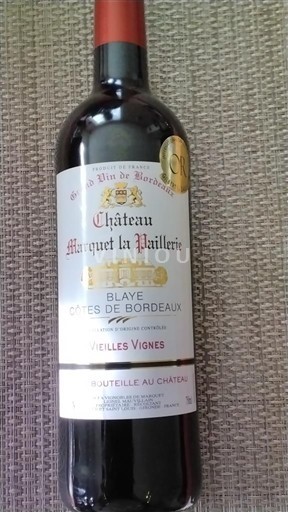 Bordeaux Blaye-Côtes-de-Bordeaux Château Marquet la Paillerie Vieilles Vignes 2024