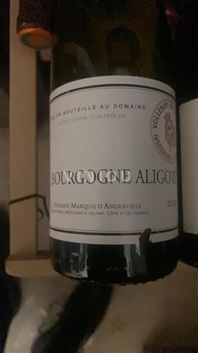 Burgundija Bourgogne Aligoté Domaine Marquis d’Angerville Neleten.