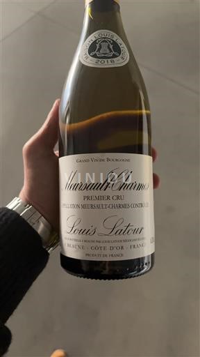 Viinit Blanc sec Mersault Charmes Louis Latour 2018 Ranska Burgundi Meursault AOC Premier Cru