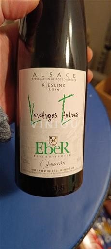 Alsazia Domaine Eber Vendanges Tardives 2014