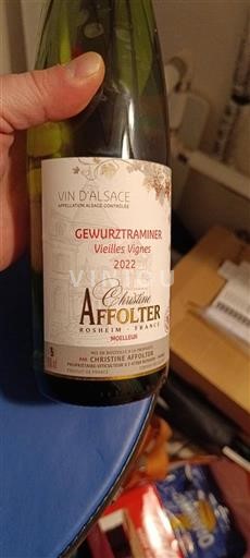 Alsazia Christian Affolter Vieilles Vignes 2022
