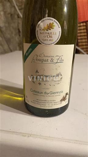 Loirevallei Coteaux-du-giennois Domaine Poupat & Fils Rivotte Niet-geïntegreerd