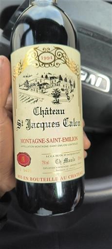 Bordeaux Montagne-saint-émilion Château St Jacques Calon 1994