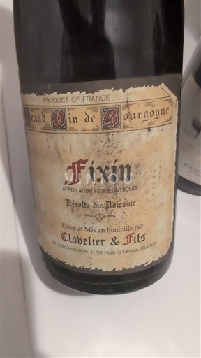 Bourgogne Fixin Clavelier & Fils 2007