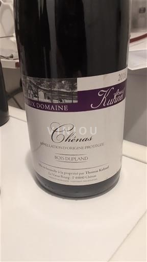 Beaujolais Chénas Domaine Vieux Domaine Kuhnel Bois Dupland 2018