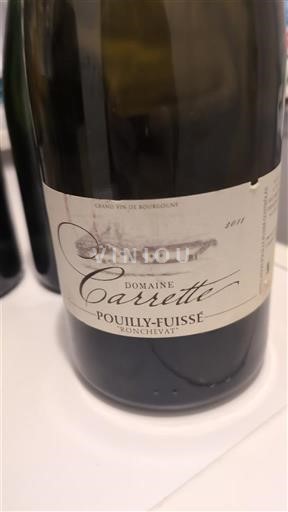 Burgundy Pouilly-Fuissé Domaine Carrette Ronzhevats 2011