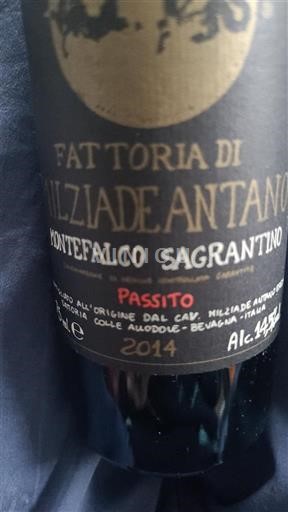 Умбрія Монтевалько Сагрантіно Fattoria di Milziade Antano Passito 2014