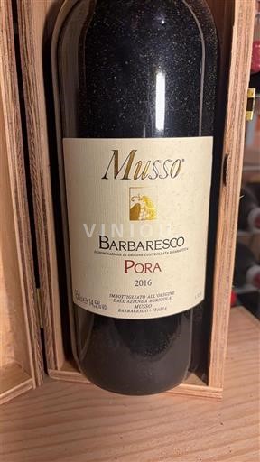 Piemonte Barbaresco Musso Pora 2016