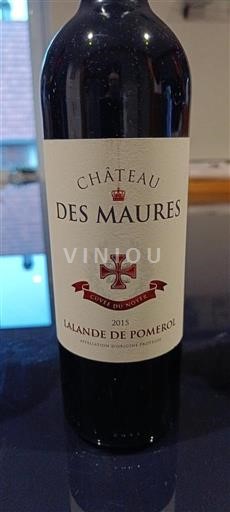 Бордо Лаланд-де-Помроль Château S Maures du Noire 2015