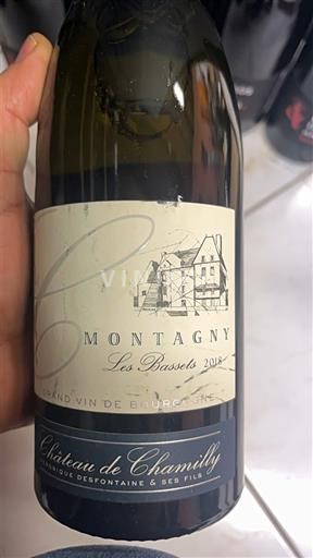 Borgonha Montagny Château Chamilly Les Bassets 2018