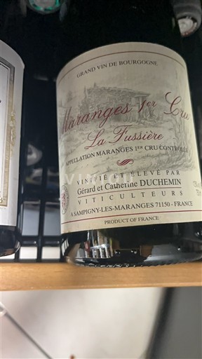 Бургундія Не вказано Premier Cru Gérard et Catherine Duchemin La Fussière 2012