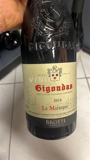 Rhônen laakso Gigondas Brotte La Marasque 2014
