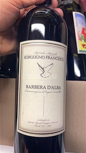 Piemonte Barbera d'Alba Borgogno Francesco Icke årgångsbetecknad