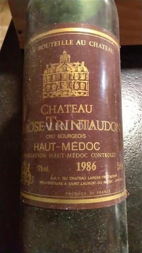 Bordeaux Haut-Médoc Château Larose-Trintaudon 1986