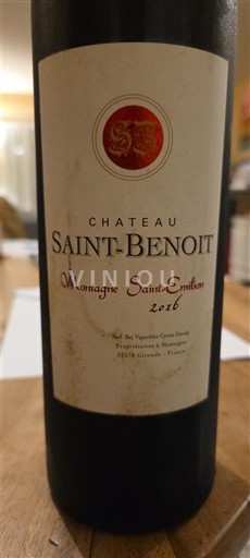 Бордо Монтань-Сент-Емільйон Château Saint-Benoît 2016