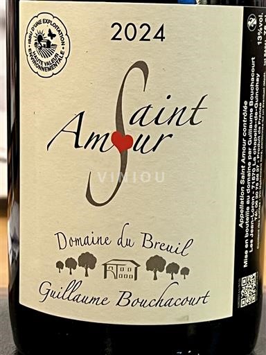Beaujolais Saint-Amour Domaine Breuil - Guillaume BOUCHACOURT 2023