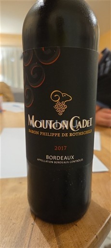 Bordeaux Mouton Cadet Baron Philippe De Rothschild 2017