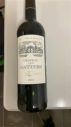 Бордо Блай-Кот-де-Бордо Château Les Gatines 2022
