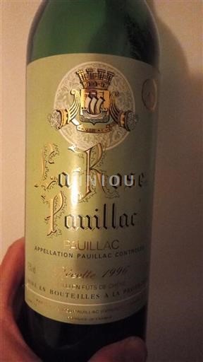 Bordéus Pauillac La Rose Pauillac 1996