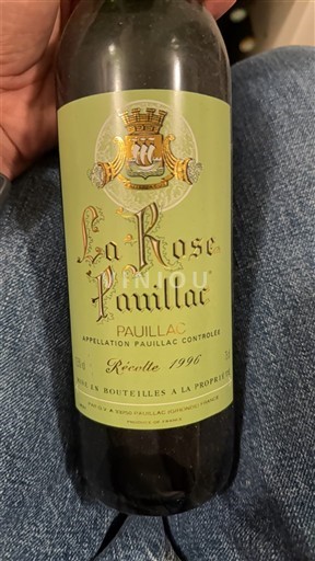 Bordeaux Pauillac La Rose Pauillac 1996