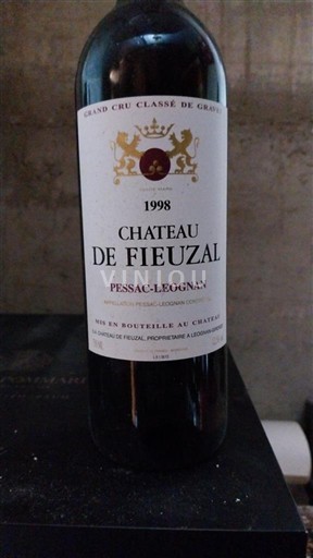 Бордо Пессак-Леоньян Grand Cru Château Fieuzal 1998
