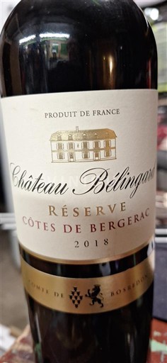 Sud-Ouest Côtes-de-bergerac Château Bélingard Réserve 2018