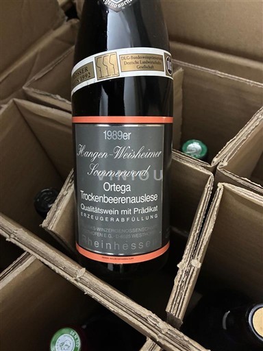 Rheinhessen Hangen-Weisheimer Sommerwende Ortega Trockenbeerenauslese 1989