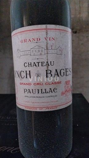 Bordeaux Pauillac Grand Cru Château Lynch-Bages 1979