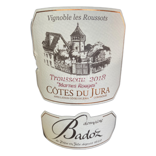 Jura Côtes-du-jura Badoz Marnes Rouges 2018