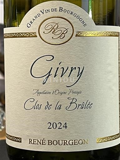 Бургундія Гіврі René Bourgeon Clos de la Brûlée 2024
