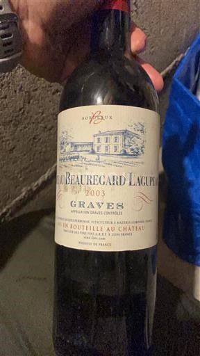 Bordeaux Graves Château Beauregard Lagupeau 2003