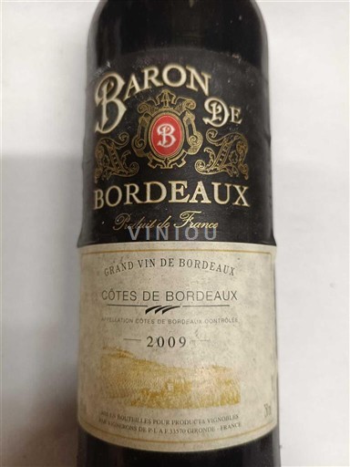 Burdeos Côtes-de-Bordeaux Baron de Bordeaux 2009