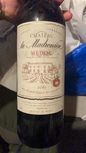 Bordeaux Médoc Château La Madronière 2001