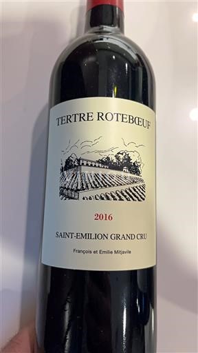 Bordeaux Saint-Émilion Grand Cru Grand Cru Tertre Roteboeuf 2016