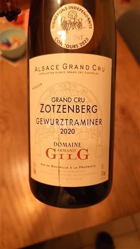 Alsace Grand Cru Domaine Armand Gilg Zotzenberg Gewurztraminer 2020