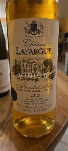 Jugozahod Monbazillac Château Lafargue 2012