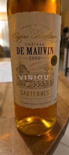 Bordeaux Sauternes Château Mauvin 2009